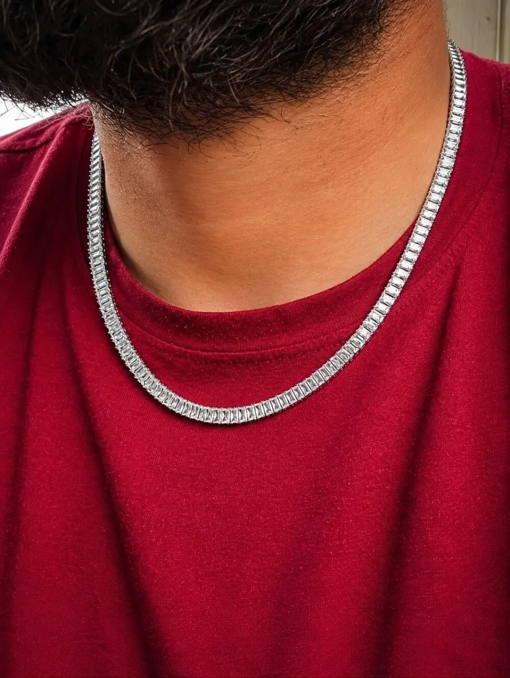 Baguette Tennis Necklace